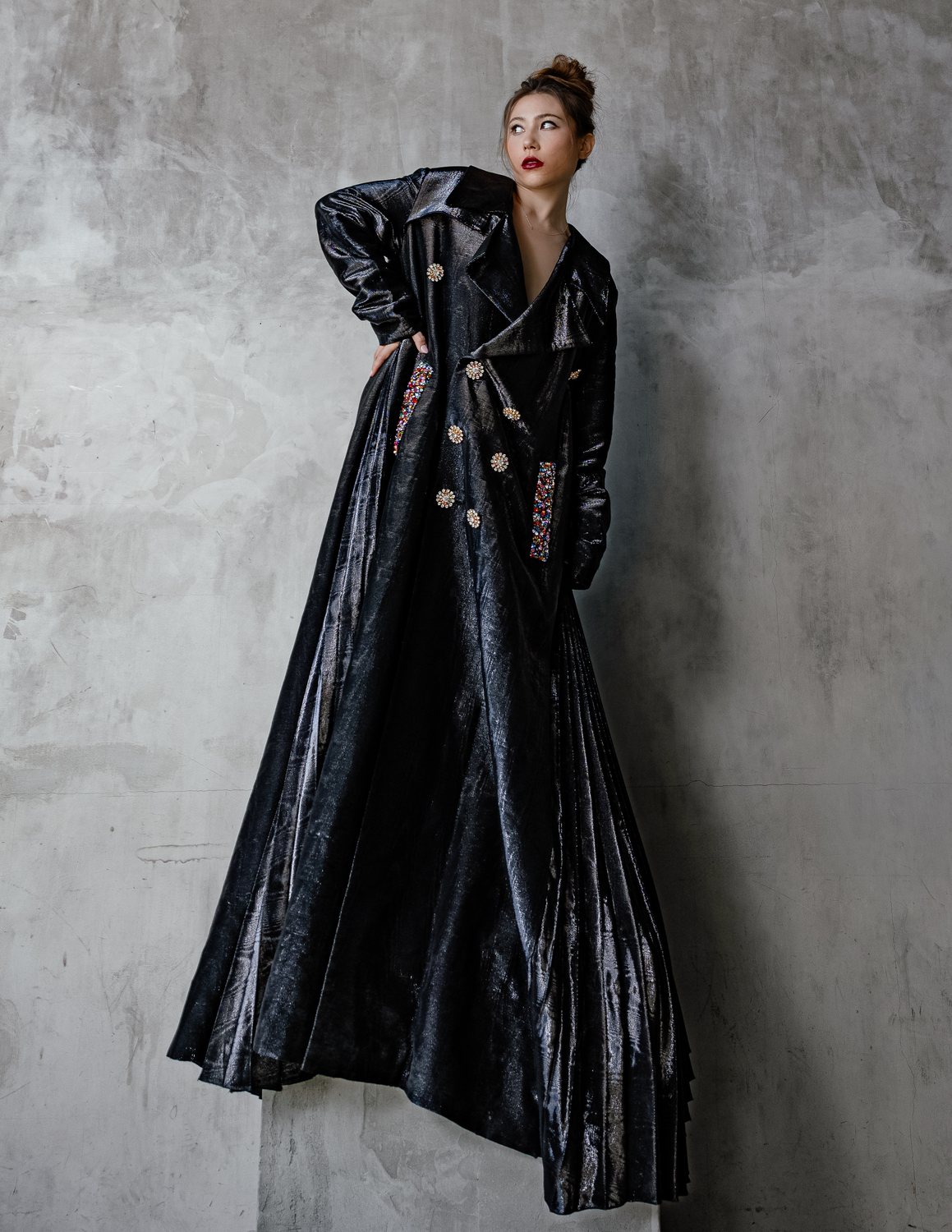 Editorial sequin gown